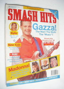 Smash Hits magazine - Paul Gascoigne cover (31 October-13 November 1990)