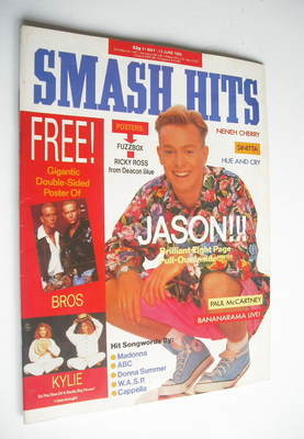 Smash Hits magazine - Jason Donovan cover (31 May-13 June 1989)