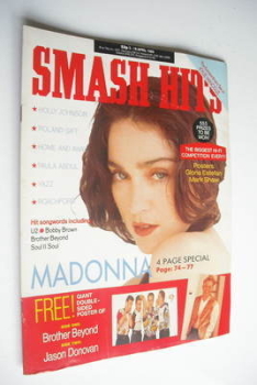 Smash Hits magazine - Madonna cover (5-18 April 1989)