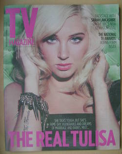 <!--2012-09-22-->The Sun TV magazine - 22 September 2012 - Tulisa cover