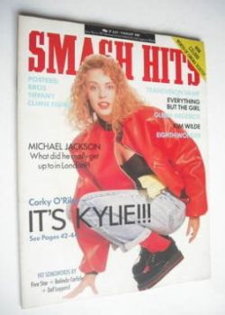 Smash Hits magazine - Kylie Minogue cover (27 July - 9 August 1988)