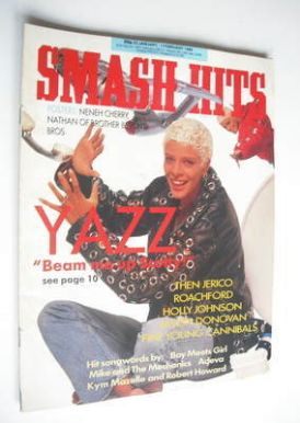 Smash Hits magazine - Yazz cover (25 January - 7 February 1989)