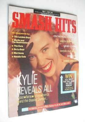 Smash Hits magazine - Kylie Minogue cover (3-16 May 1989)