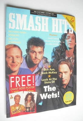 Smash Hits magazine - Wet Wet Wet cover (20 September - 4 October 1989)