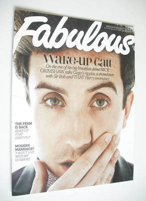 Fabulous magazine - Nick Grimshaw cover (23 September 2012)