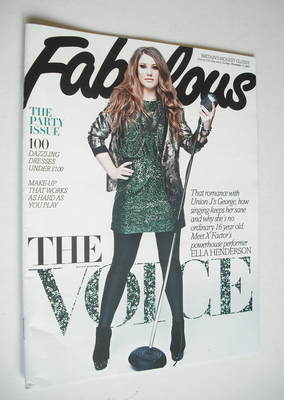 Fabulous magazine - Ella Henderson cover (11 November 2012)