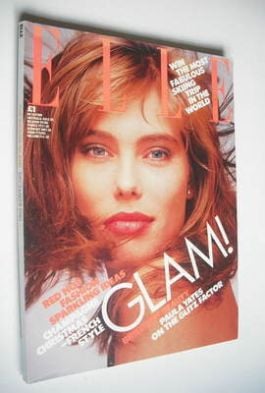 <!--1986-12-->British Elle magazine - December 1986 - Renee Simonsen cover