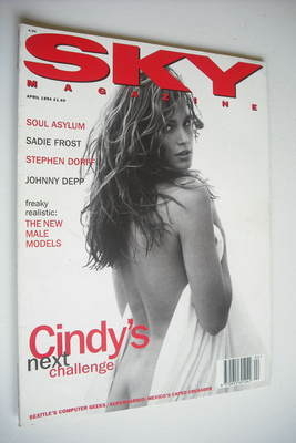 <!--1994-04-->Sky magazine - Cindy Crawford cover (April 1994)