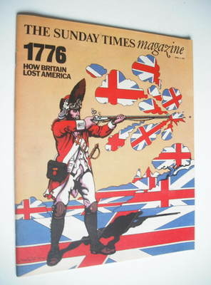 The Sunday Times magazine - 1776 How Britain Lost America cover (11 April 1976)
