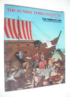 The Sunday Times magazine - The Primitive Ark cover (19 December 1976)