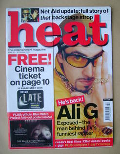 Heat magazine - Ali G cover (21-27 October 1999 - Issue 38)