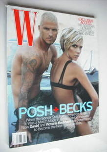<!--2007-08-->W magazine - August 2007 - David and Victoria Beckham cover