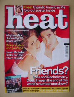 Heat magazine - Jennifer Aniston and David Schwimmer cover (7-13 October 1999 - Issue 36)