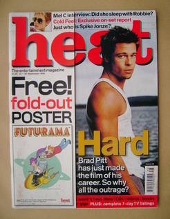 <!--1999-09-23-->Heat magazine - Brad Pitt cover (23-29 September 1999 - Is