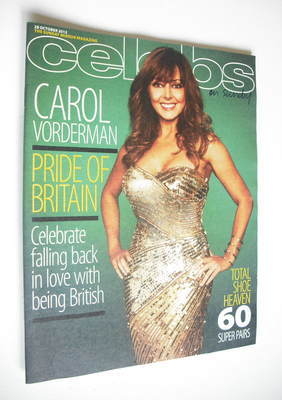 Celebs magazine - Carol Vorderman cover (28 October 2012)