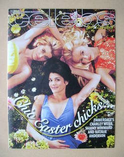 Celebs magazine - Charley Webb, Sammy Winward and Natalie Anderson cover (24 April 2011)