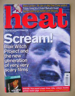 <!--1999-08-12-->Heat magazine - Scream! cover (12-18 August 1999 - Issue 2