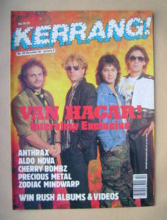 <!--1985-12-26-->Kerrang magazine - Van Halen cover (26 December 1985-8 Jan