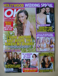 <!--2012-11-06-->OK! magazine - Michelle Heaton cover (6 November 2012 - Is