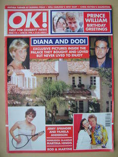 OK! magazine - Diana and Dodi cover (26 June 1998 - Issue 116)