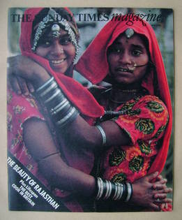 The Sunday Times magazine - Women of Rajasthan cover (3 April 1977)
