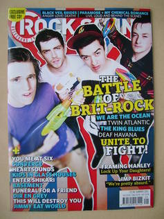 Rock Sound magazine - The Battle of Brit-Rock cover (Summer 2011)