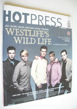 Hot Press magazine - Westlife cover (23 May 2001)