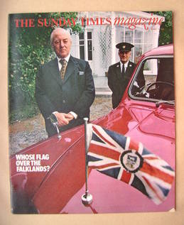 The Sunday Times magazine - Whose Flag Over The Falklands cover (13 August 1978)