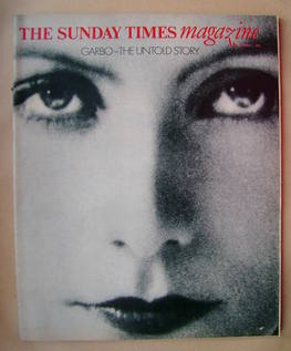 The Sunday Times magazine - Greta Garbo cover (7 September 1980)