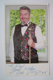 John Virgo autograph