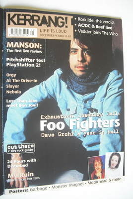 Kerrang magazine - Dave Grohl cover (9 December 2000 - Issue 831)