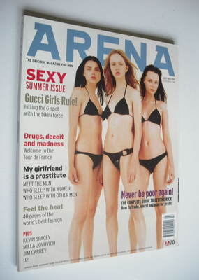 Arena magazine - July/August 1997 - Gucci Girls cover