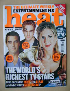 <!--1999-06-19-->Heat magazine - The World's Richest TV Stars cover (19-25 