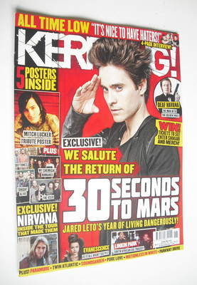 Kerrang magazine - Jared Leto cover (17 November 2012 - Issue 1441)