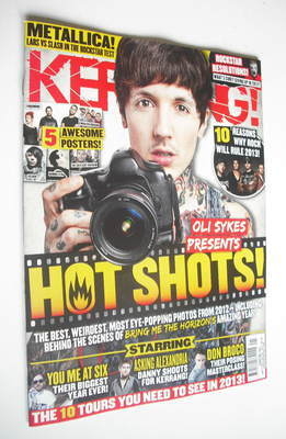 Kerrang magazine - Oli Sykes cover (5 January 2013 - Issue 1447)