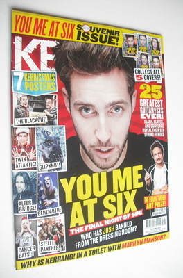 Kerrang magazine - Josh Franceschi cover (8 December 2012 - Issue 1444)