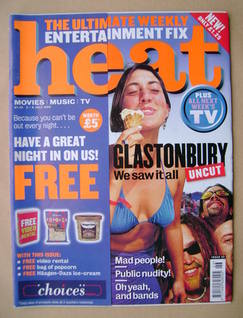 Heat magazine - Glastonbury cover (3-9 July 1999 - Issue 22)