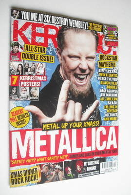 Kerrang magazine - Metallica cover (22 December 2012 - Issue 1446)
