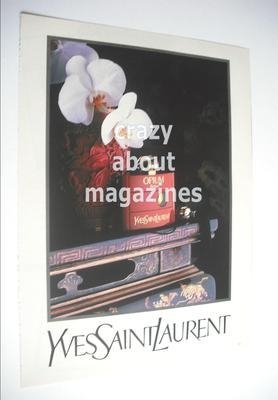 Yves Saint Laurent Opium original advertisement page (ref. F-YS0001)