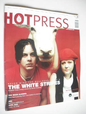 <!--2002-05-08-->Hot Press magazine - The White Stripes cover (8 May 2002)