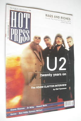 <!--1998-11-25-->Hot Press magazine - U2 cover (25 November 1998)