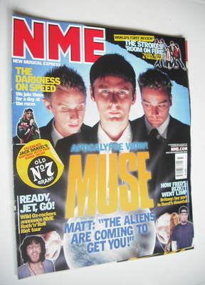 NME magazine - Muse cover (13 September 2003)