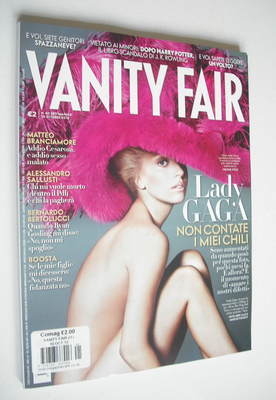 Italian Vanity Fair magazine - Lady Gaga cover (10 October 2012)