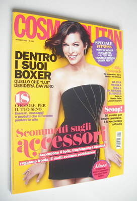<!--2012-10-->Italian Cosmopolitan magazine - Milla Jovovich cover (October