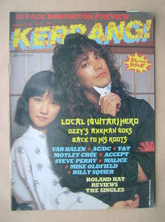 Kerrang magazine - Jake E. Lee cover (9-22 August 1984 - Issue 74)