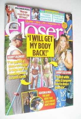 Closer magazine - Lauren Goodger cover (29 September - 5 October 2012)