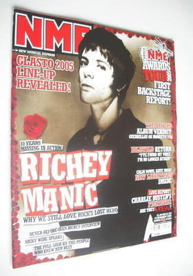NME magazine - Richey Edwards cover (29 January 2005)