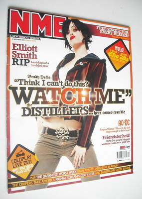 NME magazine - Brody Dalle cover (1 November 2003)