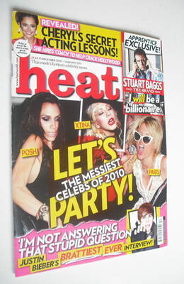 Heat magazine - Let's Party cover (31 December 2010 - 7 January 2011)
