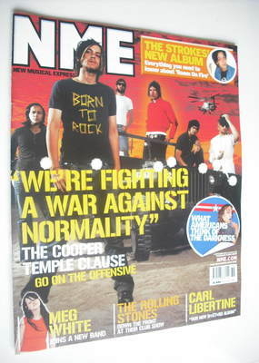 NME magazine - The Cooper Temple Clause cover (6 September 2003)